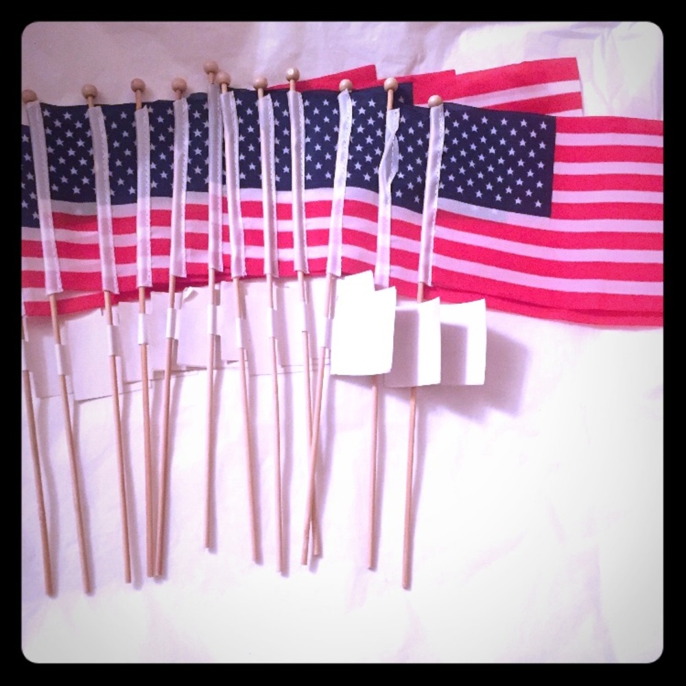 Bundle Of Twelve (12) American Flags